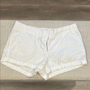 J. Crew White Bermuda Shorts Classic Cotton Blend